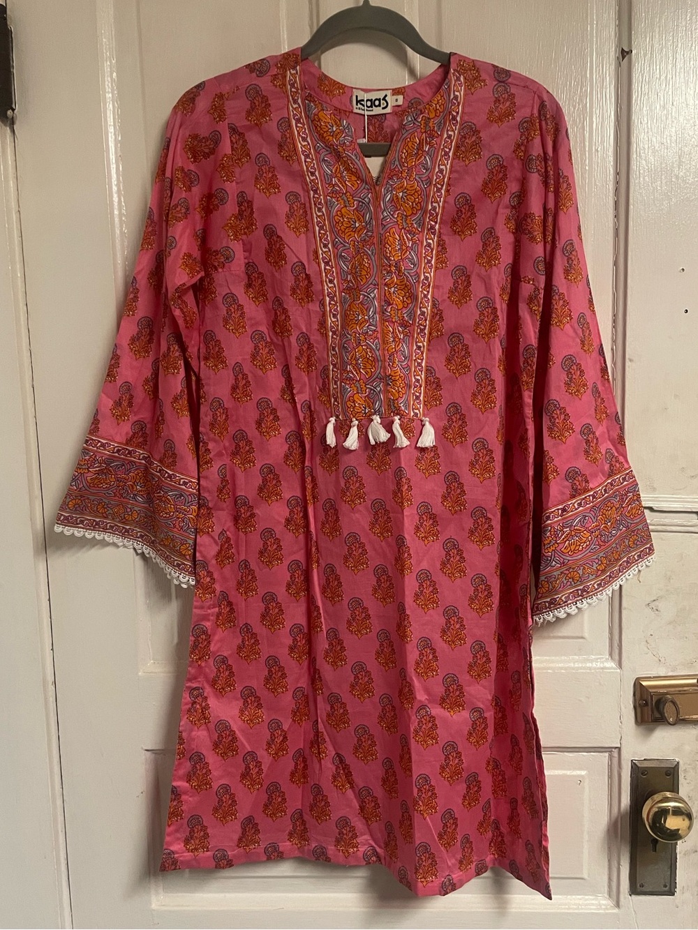 NWT Khaadi Khaas Pink Printed Kurta Kurti Tunic Gul Ahmed - Small
